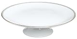Vera Wang by Wedgwood Golden Grosgrain 10.5-Inch Footed Cake Stand