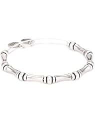Alex and Ani "Bangle Bar" Russian-Silver Bamboo Expandable Bracelet