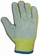 Gloves (Large): 12 Pack ATA 7 Gauge Kevlar And Leather Cut Resistant Gloves
