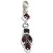 Handcrafted Silver Jewelry Locket Pendant with Chain Garnet Gemstone 1.75 inches