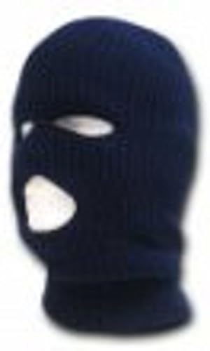 Navy Blue 3 Hole Knit Ski Mask / Tactical Mask