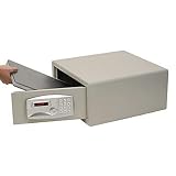 Laptop Size Electronic Fire Safe with Key, 34lbs, 1.2 Cu. Ft., Light Gray
