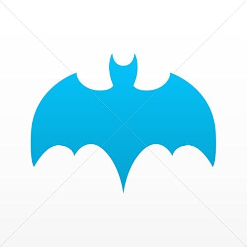 Sticker Batman Decor Room Durable Decoration Waterproof Racing Cars do Blue (6 X 4.54 In)
