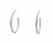 Earrings - E9 - Crystal Hoop (1-1/2") ~ Clear