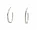 Earrings - E9 - Crystal Hoop (1-1/2) ~ Clear