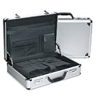 BND416020SIL - Aluminum Attache with Laptop Sleeve