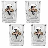 NHL Florida Panthers Four Piece Square Shot Glass Set