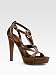 Women's Gucci Icon Bit Platform Sandals - Light Brown