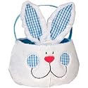 Easter Plush Basket with Bunny Ears - Blue