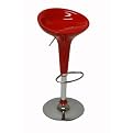 Scoop Swivel Gas Lift Stools - Set of 2 (Red)