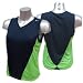 Nike Ladies Dri Fit Running Vest / Singlet (Size: Small (8-10 UK)) (Colour: Navy / Green )