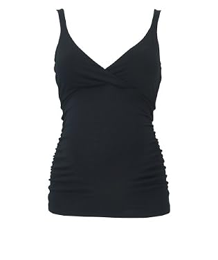 Maternity Black Wrap Nursing Vest