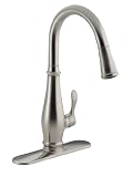 Kohler K-780-VS Cruette Pull-Down Kitchen Faucet, Vibrant Stainless Steel