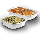 Corning French White 2 Piece Casserole Set by Corning