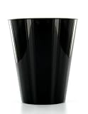 60 verres jetables plastique noirs