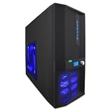  : Apevia X-Jupiter Jr.Case S Type ATX Mid-Tower Case - Black, Solid Side, Front USB and Firewire Ports