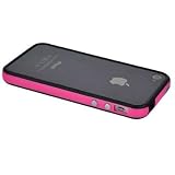 SANOXY Pink and Black Premium Bumper Case for Apple iPhone 4S / 4 - (AT&T, Verizon, Sprint)