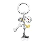 Old English Sheepdog - I Love My Dog Keychain
