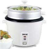 Rice Cooker with Food Steamer Attachment