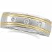 14K Two Tone Gold Diamond Duo Ring Size 11