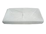 American Baby Company Heavenly Soft Minky Dot Changing Table Cover, White Puff