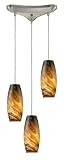 31nEbkX8xxL. SL160  Kitchen Island Lighting|ELK Lighting 10079/3L CV 3 Light Vortex Linear Island Light,