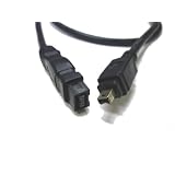 FireWire 800 9 pin to 4 pin (FireWire 400) - 6 feet - Connects 9 Pin FireWire Port or Hub to 4 Pin FireWire Device - Vice Versa