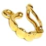 14K Yellow Gold Pendant Enhancer Hanger Pearl Clasps