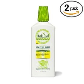The Natural Dentist Healthy Gums Daily Oral Rinse, Peppermint Twist, 16-Ounces (Pack of 2)