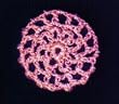 Bubblegum Pink Hair Net Crocheted Hair Bun Cover- MINI
