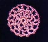 Bubblegum Pink Hair Net Crocheted Hair Bun Cover- MINI