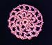Bubblegum Pink Hair Net Crocheted Hair Bun Cover- MINI