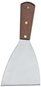 Grill Scraper, Diner Grill Scraper, Griddle Scraper, Teppanyaki Grill Scraper, Angle-Slanted Blade, Stainless Steel, Commercial Grade, 8 1/4 Inch, Set of 12 by Onesource