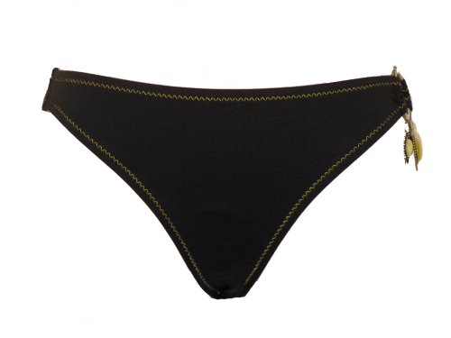 Becca Basic Fit Black Gemstone Bikini Bottom Small