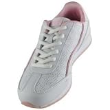 Drakes Pride Ladies White Pink Trim Cosmic Bowling Shoes
