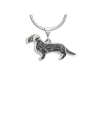 Sterling Silver Wirehaired Dachshund Pendant by The Magic Zoo