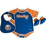 Reebok New York Islanders Infant Creeper, Bib and Bootie Set