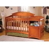 Vienna Crib 'N Changer Combo - Pecan (Box 1)