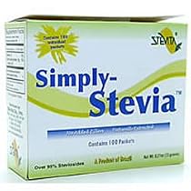 Stevita Co. Inc., Simply-Stevia, PURE Stevia Packets, 100 Count box