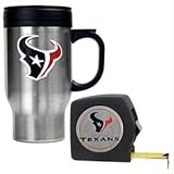 Houston Texans NFL 25' Black Tape Measure