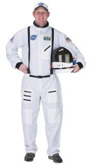 Aeromax Toys White Adult Astronaut Suit - L