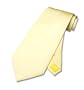 Solid Light YELLOW Neck Tie. Men's NeckTie.