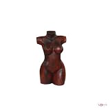 Weiblicher Torso aus Holz 30 cm Skulptur Figur Dekoration Statue