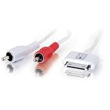 Cables To Go 4-Foot RCA Stereo to Dock Connector Cable for iPod
