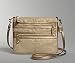 Coach Signature Bonnie Linen Lurex Swing Pack Messenger Crossbody Bag Purse 42792 Dark Natural Gold