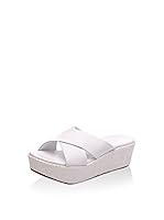 Bueno Sandalias de cuña (Blanco)