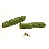 Clark's Bicycle Brake Shoes V Mtb Insert Grn F/Ceramc