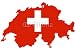 Wallmonkeys Peel and Stick Wall Decals - Carte Suisse - Removable Graphic