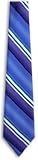 IMAGE OF W-AF-161 - Blue - Lavender - Aqua - White - Aficionado Silk Necktie