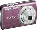 Nikon Coolpix S230 10MP Digital Camera with 3x Optical Zoom and 3 inch Touch Panel LCD (Plum)